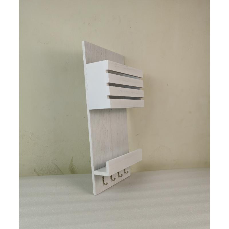 wooden wall mail and key holder for wall mount
