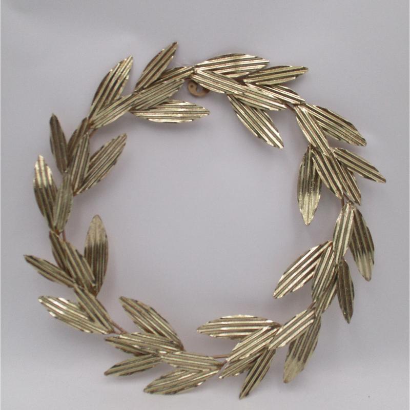 Leaves Metal Wreath Wall Decor for Front Door