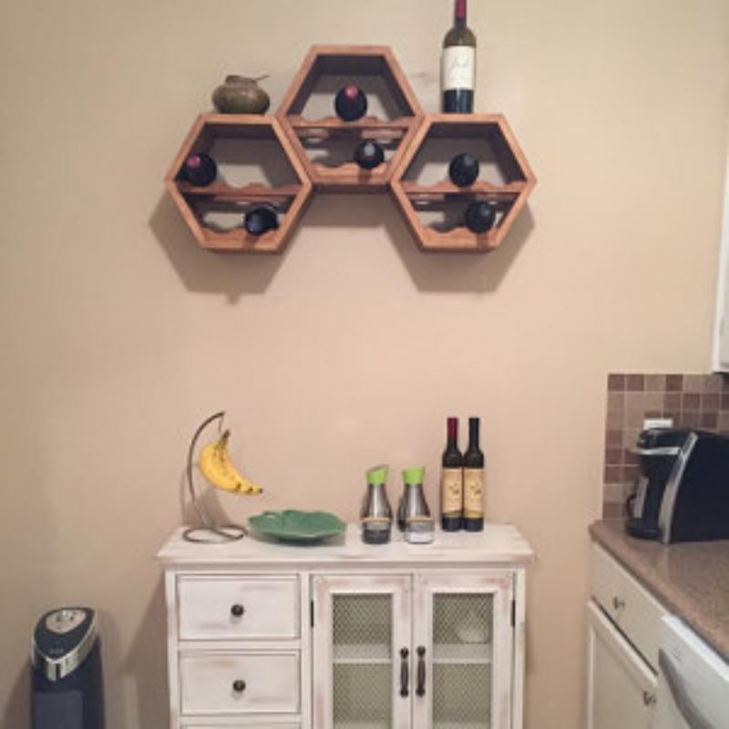 Wood Wine Rack,Wine Storage,Modern Wine Rack,Geometric Kitchen Decor,Hanging Wine Rack,Modular Wine Rack,Great gift idea