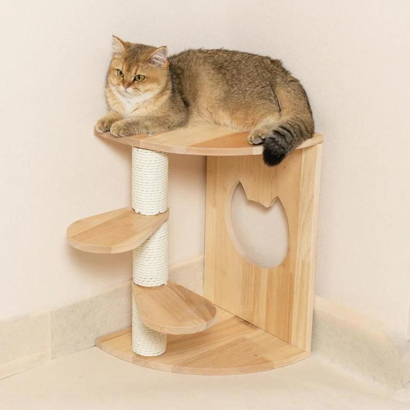 Cat Wood Wall Shelves