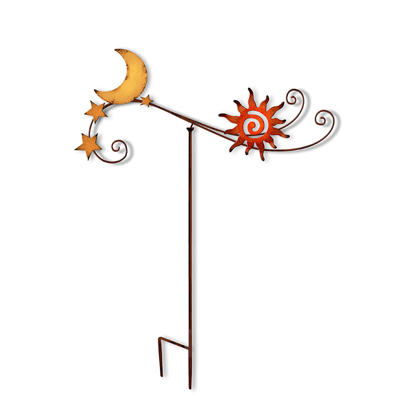 Moon And Sun Garden Balancer Stake