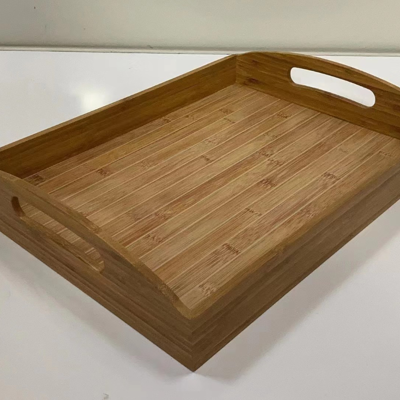 Bamboo Breakfast Tray Wooden Trays for Eating, Working, Storing, Used in Bedroom, Kitchen, Living Room, Bathroom, Hospital and Outdoors