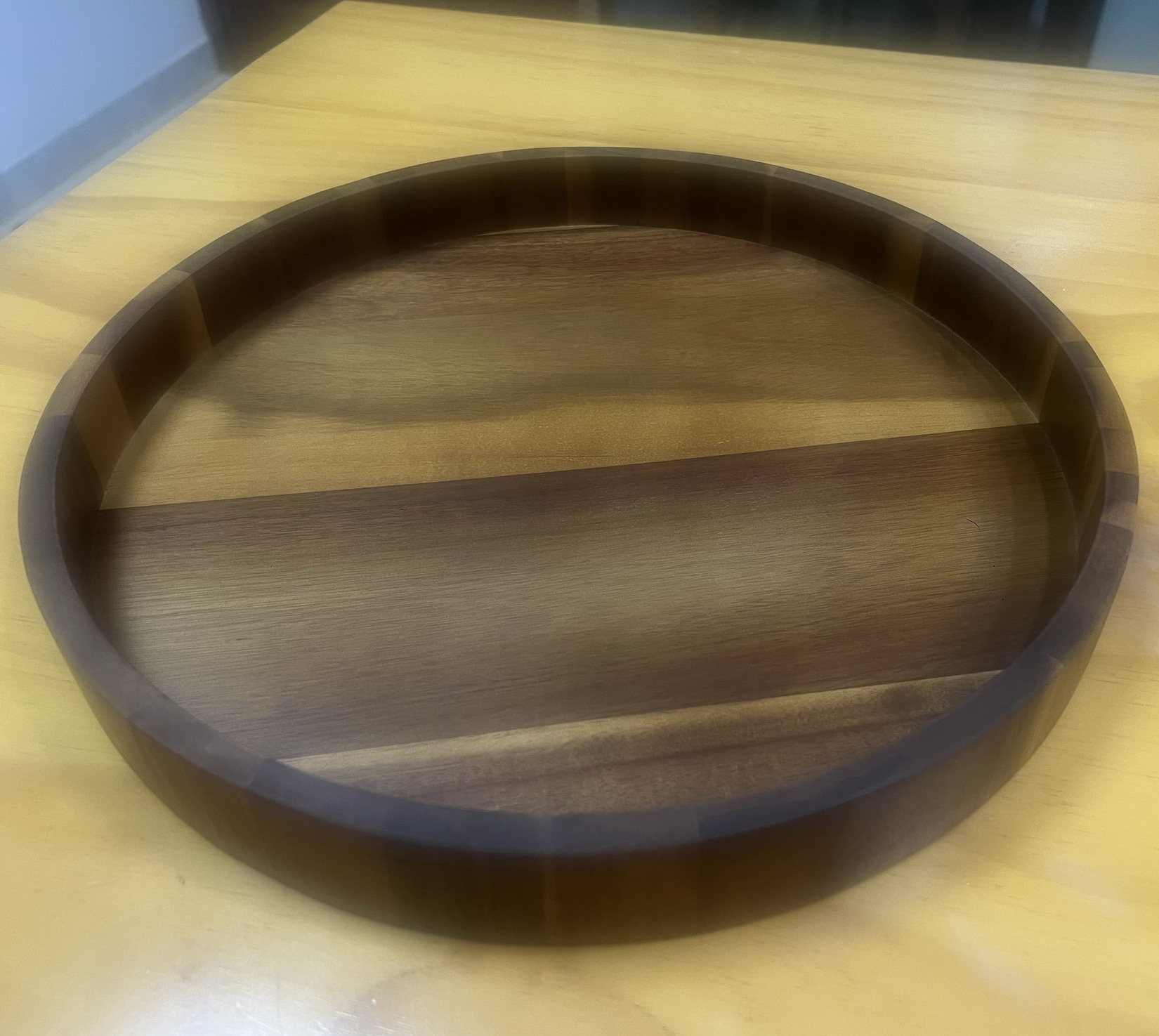 Acacia Wooden Round Serving Tray