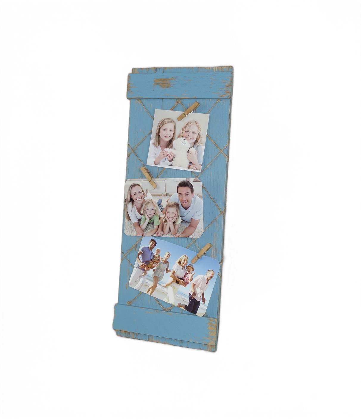 Solid Wood Clip Picture Frame for Wall Collage Photo Hanging