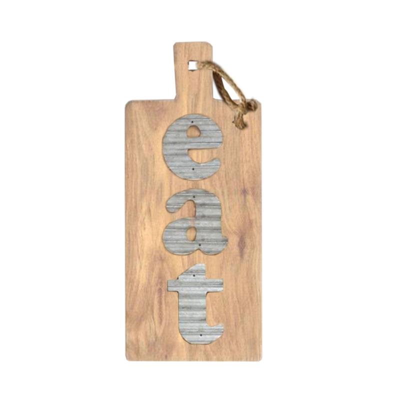 Eat kitchen wood wall plaque