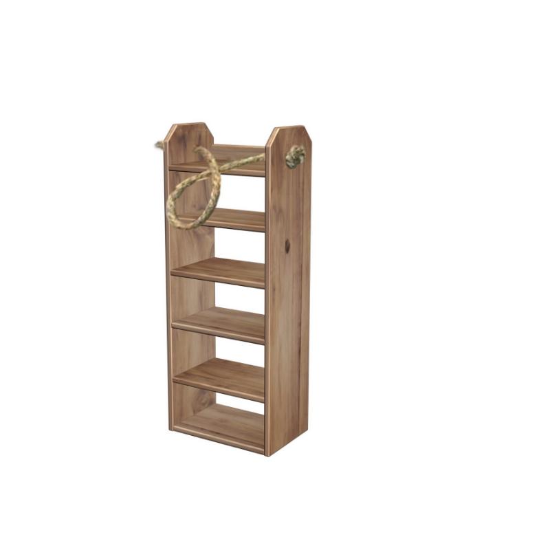 Hanging rope ladder shelf