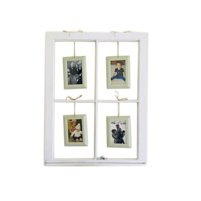 Wooden Window Hanging Photo Frames