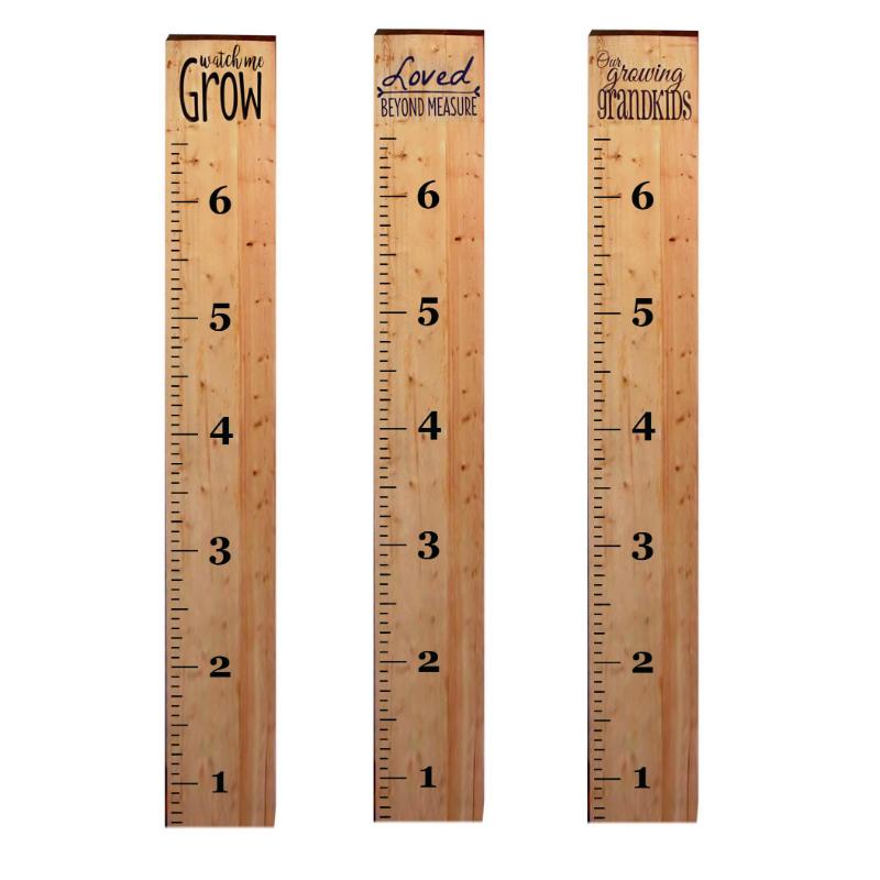 Wooden Growth Chart Ruler