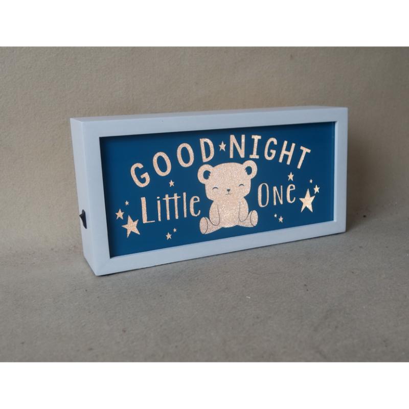 Good Night Little One Baby Double Side Lighted Sign,Illuminated Sign