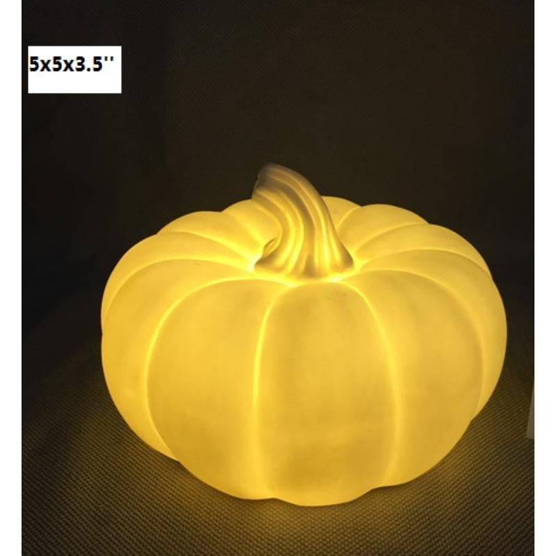 Sunlit Ceramic Pumpkin lights