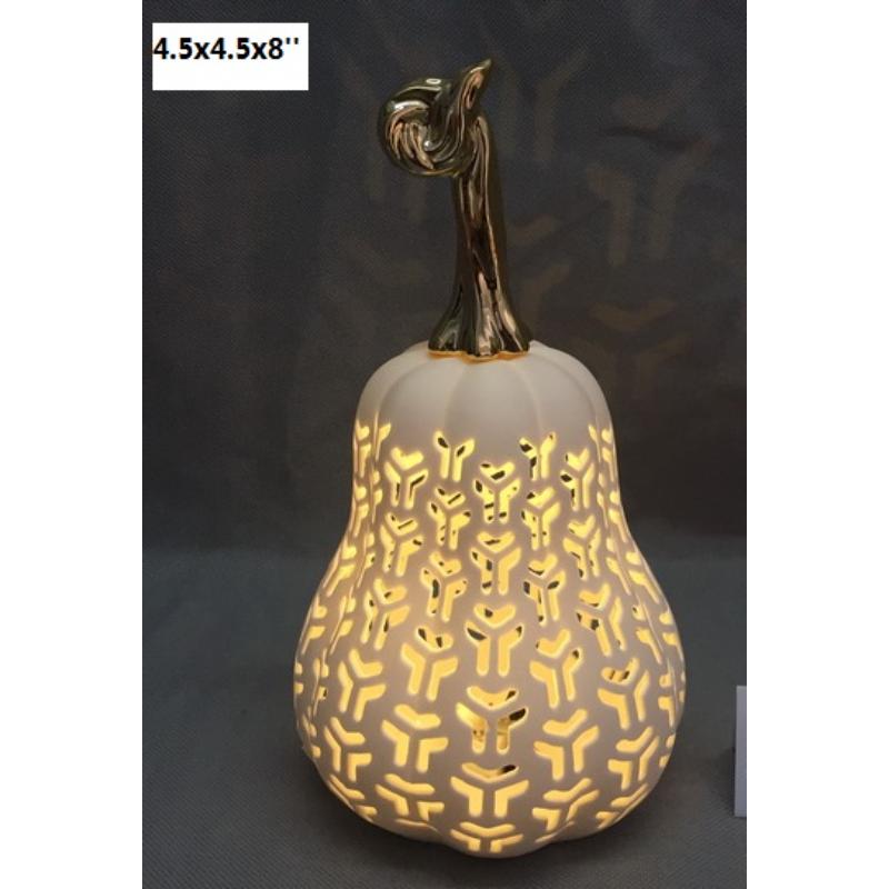 Sunlit Ceramic Pumpkin lights