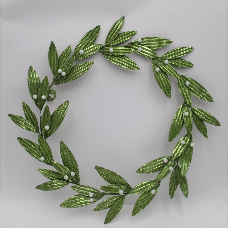 Leaves Metal Wreath Wall Decor for Front Door