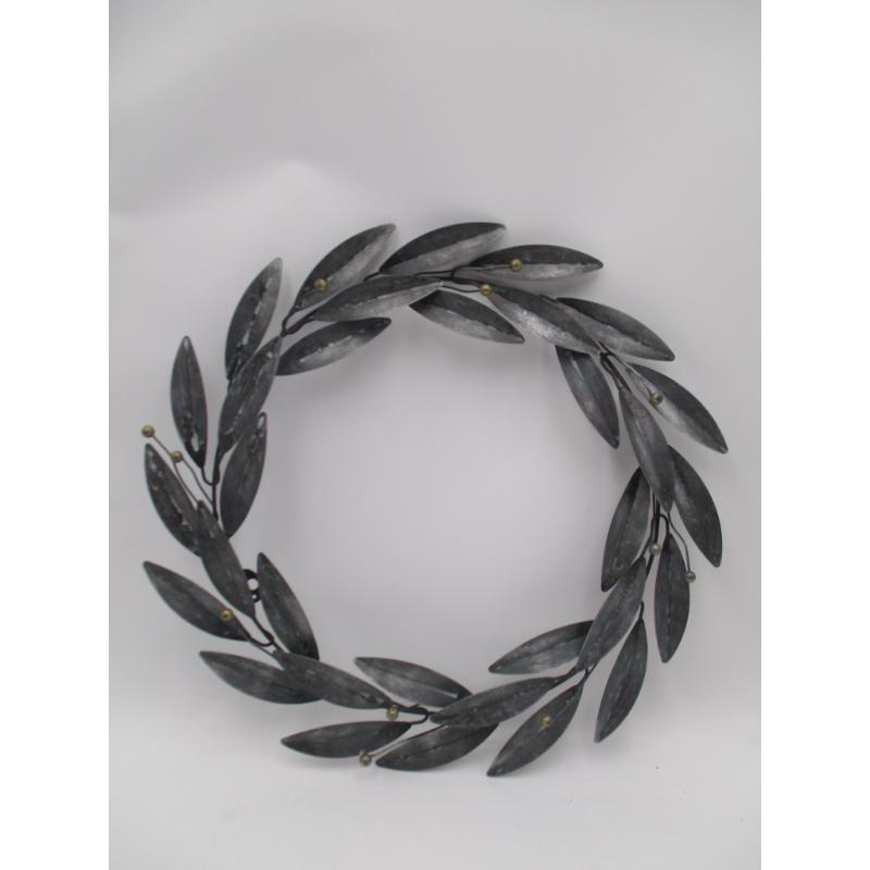 Leaves Metal Wreath Wall Decor for Front Door