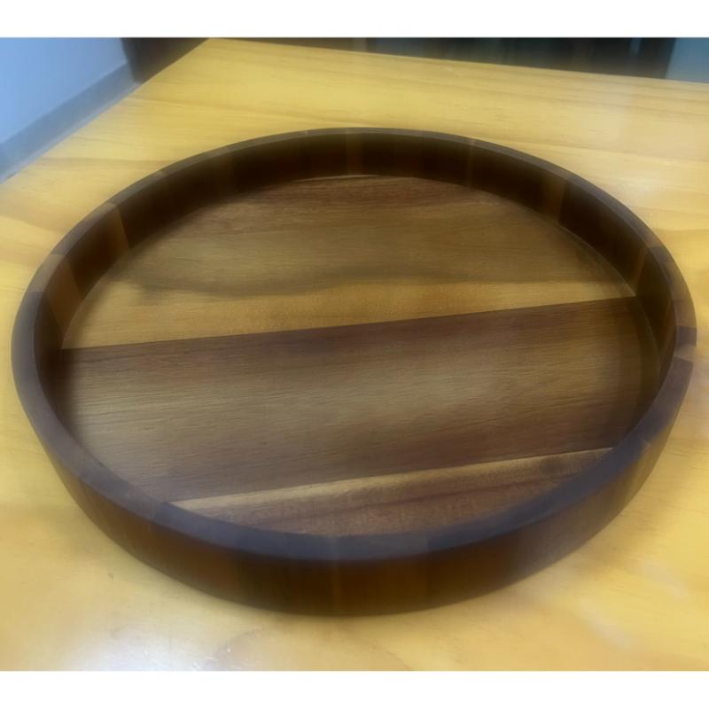 Acacia Decorative Wooden Serving Tray, Wood Coffee Table Tray