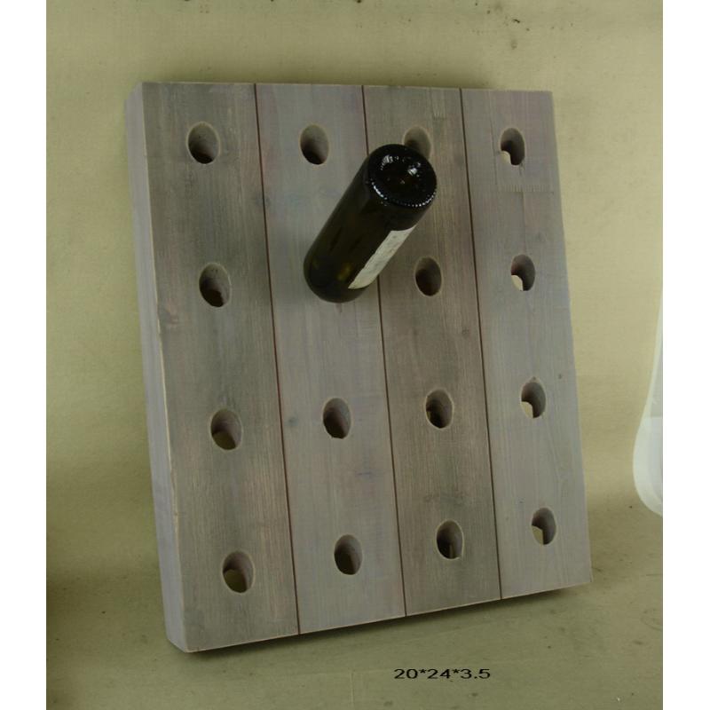 Wooden rustic wine riddling rack wall mounting