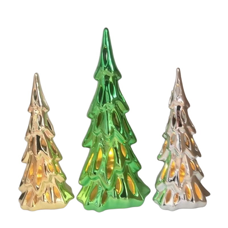 Ceramic Christmas Tree Lighted Table Decorations