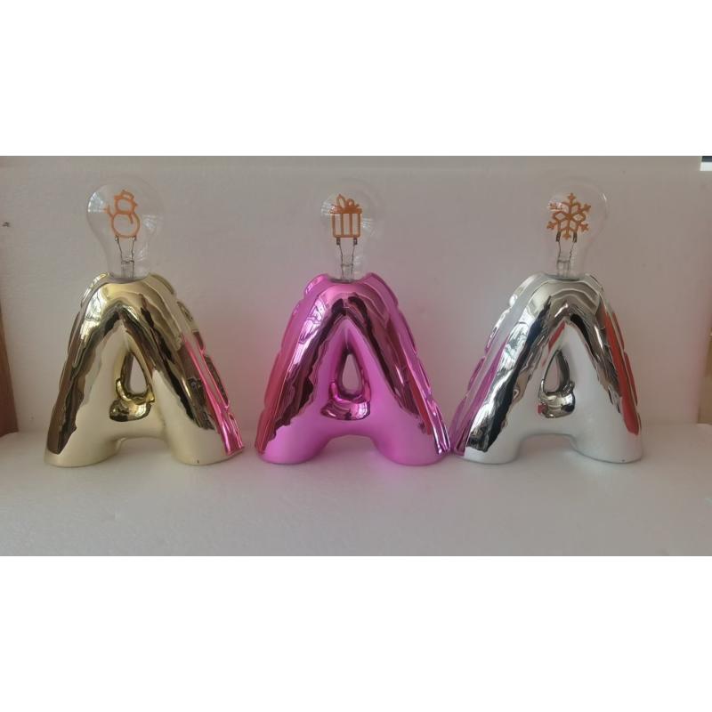 Ceramic Letter Lights Sign