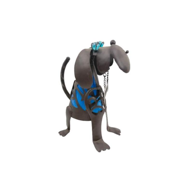 Metal Rustic Dog Figurines Decor