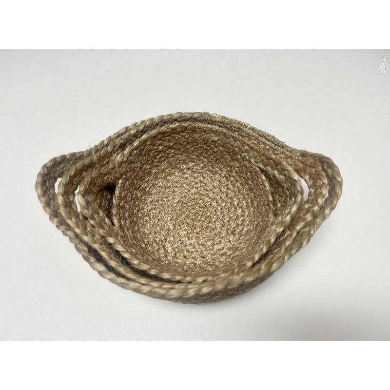 Set of 3  jute baskets